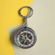 GANTUNGAN Cool Compass Keychain Functions Like Professional Compass