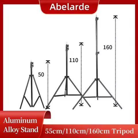 55cm/110cm/160cm Live Broadcast Tripod Stand Landing Type Camera Anchor Selfie Light Frame Aluminum 