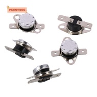 PEONYTWO 5pcs Temperature Switch, Snap Disc KSD301 Thermostat, Portable N.C Adjust 120°C/248°F Normally Closed Temperature Controller