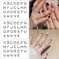Kitten Letter Tattoo Sticker Female Pattern Sticker ins Finger Waterproof Lasting 26 Letters DIY Sim