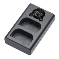 Kimaru LP-E6 Battery Charger, Double Slot LP-E6 Charger for Canon LP-E6 LP-E6N LP-E6NH Battery, LC-E