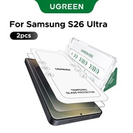 UGREEN Edge-to-Edge HD Clear Tempered Glass Screen Protector (2 Pack) with Frame Aligner, Easy Insta