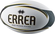 ERREA RUGBY PREMIUM HERITAGE HA0L0Z97040 New Grip Tech 4-Layer Hand-Sewn Game Ball, White/Black/Char