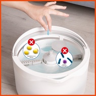 BOOMJOY 360 Spinning Flat Mop with Bucket Sewage Separation Cleaning System Mop Floor Washing Mop H