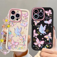For OPPO A3X A60 A18 A38 A78 A58 Reno 8T A57 Purple Stars Butterfly Cat Soft Cover kroioiztqr