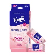 Tempo得寶 迷你櫻花衛生濕巾 8片x6包 99.9%殺菌 天然櫻花精萃 無酒精 溫和無刺激 便攜隨身裝 新舊包裝隨機發貨 Tempo衛生濕巾、櫻花濕巾、便攜濕巾、殺菌濕巾、免洗濕巾、隨身濕巾