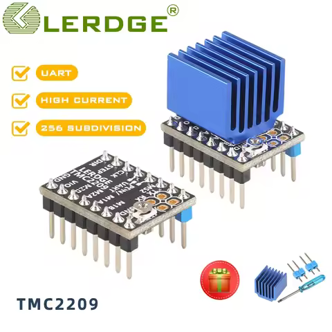 LERDGE TMC2209 Stepper Motor Driver UART VS TMC 2208 A4988 lv8729 3D Printer Parts Stepstick 2.0A ul