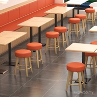 Round Stool Fast Food Restaurant Dining Table Catering Commercial Small Chinese Breakfast Stool Stoo