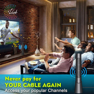 5000 Miles 360 Reception Amplified Digital TV Aerial Freeview TV Aerial TV Signal Booster