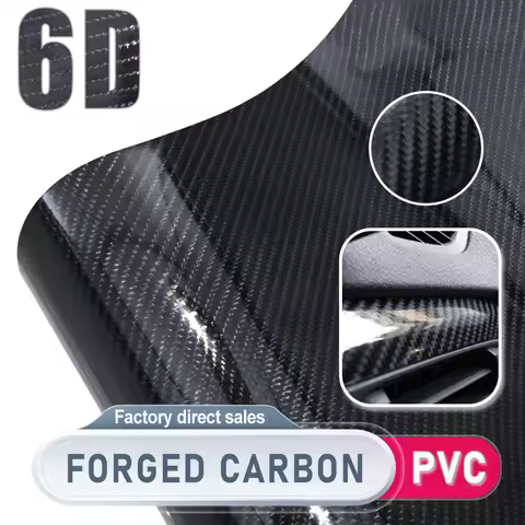 Ultra Glossy 6D Carbon Fiber Vinyl Wrap Film Roll With Air Release Self Adhesive Car Wrapping Motorc
