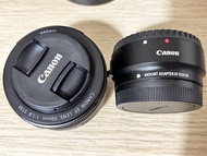 Canon EF 50mm鏡頭+EF轉接環