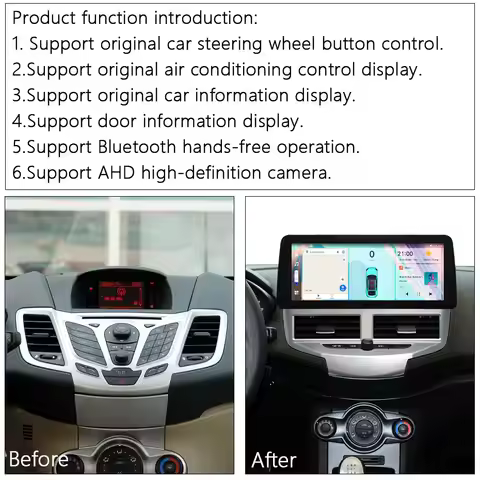 12.3inch Car Radio For Ford Fiesta MK6 MK7 2009-2016 1920*720 UIS 7862s 8-core 8+256gb Car Navigatio