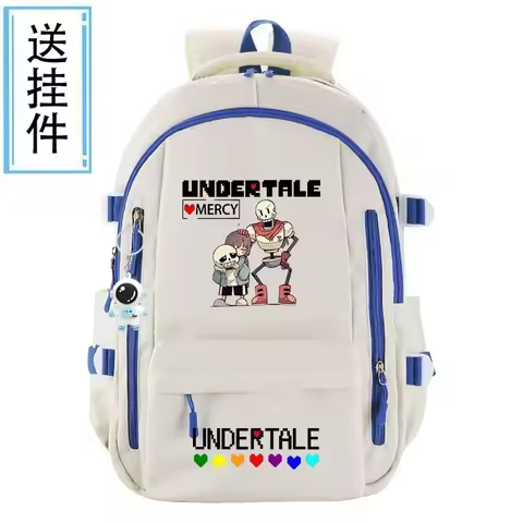 Breathable mesh, 31×44×19cm Black Grey Red Blue, Undertale Sans, Student Kids Teens School Bags, Ani