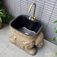 Outdoor Mop Pool Wash Basin Elephant Balcony Yard Mop Pool Garden Sink Creative