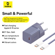 Baseus ที่ชาร์จ USB 30W Type C ที่ชาร์ตมือถือแบบพกพารองรับ Type C PD ตัวชาร์จไฟสำหรับ iPhone เร็ว15