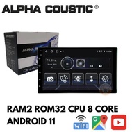 Alpha Coustic Ram2 Rom32 CPU8 Coreจอแอนดรอย 7นิ้ว เครื่องเสียงติดรถยนต์ระบบแอนดรอย แยก2หน้าจอได้ As the Picture One