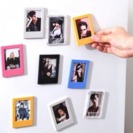 1pc Multi-Color 3-Inch Magnetic Plastic Photo Frame, Magnetic Fridge Sticker, For Instant Camera Pho