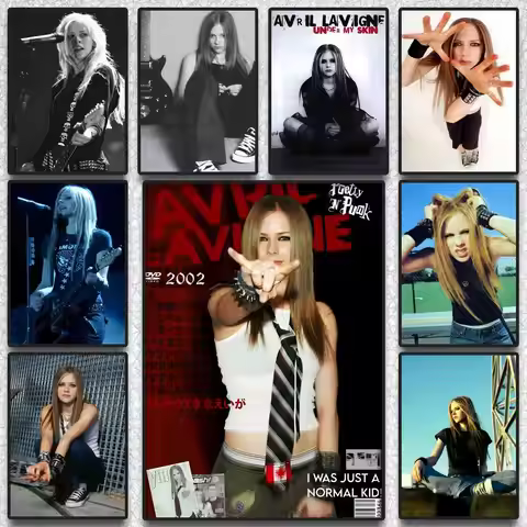 Singer A-Avril Lavigne Poster Artistic Design Premium Wall Decor For Bedroom Living Room Home Aesthe