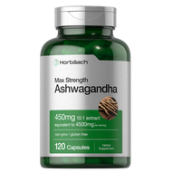 Horbaach Ashwagandha 4500mg - Viên uống nhân sâm Ấn Độ giảm căng thẳng cải thiện sức khỏe 120 viên