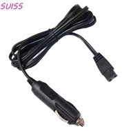 SUISS Mini Fridge Lead Plug Wire, DC 12V 2m Car Refrigerator Lead Cable, Power Cord 2 Pin Lead Plug 