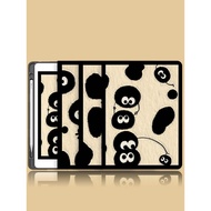 Spirited Away Small Coal case for iPad10.2inch ipad case mini6 gen 789 ipad9.7 11pro 2021 Silk grain leather case Air5 Pen slot