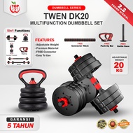 Dumbbell Set TWEN 20KG DS20 DS20K DK20 Barbell Kettlebell Set Adjustable Dumbbell Gym Fitness Sports