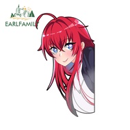 EARLFAMILY Rias Gremory Peeking Car Sticker Anime High School Dxd Personality Scratch-Proof JDM Deca
