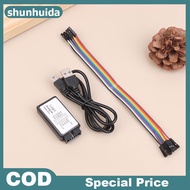 Shunhuida USB Logic Analyzer 24MHz 8 Channel Input Memory 24M/Seconds Logic Analyzer Debugger For AR