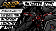 Suzuki Skydrive Sport Circuit Decals Set