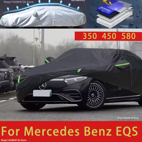 For Mercedes Benz EQS 350 450 580 SUV Outdoor Protection Full Car Cover Covers Sunshade Waterproof D