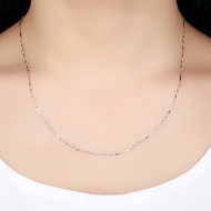 Counter Platinum Necklace Platinum pt950 Necklace Long Short Thin Style Clavicle Chain 2018 Jewelry