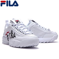 FILA Unisex Disruptor 2 Script White 1FM00863E Sneakers (Note-One Size up)