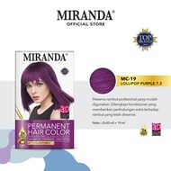 Miranda Hair Color MC-19 Lollipop Purple Pewarna Rambut Permanen Cat Rambut Semir Rambut