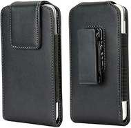 Vertical PU Leather Rotating Swivel Belt Clip Cell Phone Holster Pouch Case for iPhone 11 Pro X XS, 