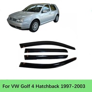 For VW Golf 4 Hatchback 1997-2003 Car Styling Accessories Window Visor Deflector Weathershield Rain 