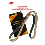 MEAUSU FAN BELT MSFB-6PK-008 6PK1162 Model: PERODUA MYVI NEW 1.3 2018-2023 / BEZZA 1.3