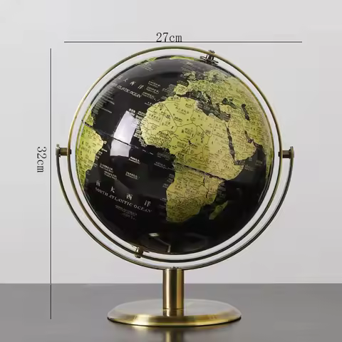 Home Decor Accessories Retro World Globe Modern Desktop Globe Geography Creative Learning Map For Ki