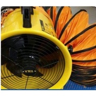 Portable exhausted fan blower +2× 5 meter hose