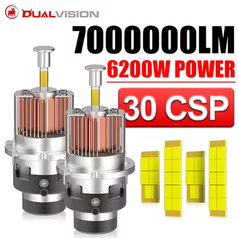 D2S D4S LED Car Light 360 3D 9580 CSP Canbus HID D2S D2R D4S D4R Xenon Lamp Upgrade 6200W Power Plug
