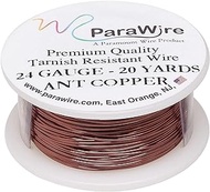 ParaWire Antique Copper Craft Wire 24-Gauge 20-Yards Pure Copper Tarnish-Resistant Enameled Wire