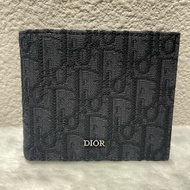（全新）Dior黑老花短夾
