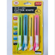 4 Pcs Utility Knife Pocket Office Supplies 4 Colors Sub-Steel Screw Large