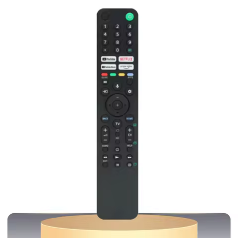 The TV voice remote control is compatible with Sony models RMF-TX520P KD-43X80J, 55X85J, 65X80J, 65X
