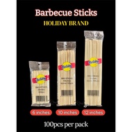 Barbecue Sticks 100pcs. 6inches 10inches 12inches Holiday Barbecue Sticks BBQ Sticks