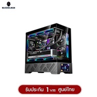 เคสคอมพิวเเตอร์ WJCOOLMAN 215 MATX-X LCD-SubScreen Panorama Tempered Glass Gaming Case รับประกัน 1 ป