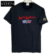 Lewis Leathers 黑色英國製造圓形貼片Logo印花T卹 [二手]