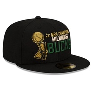 New Era NBA CHAMPIONS Milwaukee Bucks 7 3/8 hat 60237133 Original snapback