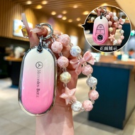 for Mercedes Benz Key cover E300L C260L A200L C200L GLC GLA GLB220 GLE350 car keychain car key cover