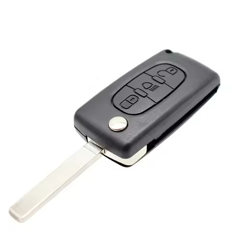 3 Buttons Flip Remote Car Key Shell Case for CITROEN C2 C3 C4 C5 C6 C8 Quatre Light Symbol C-Triomph