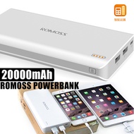 Authentic Romoss Sense6 Power Bank 20000mAh Powerbank Dual USB for iPhone Samsung Xiaomi LG
